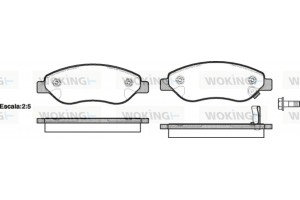 Woking Σετ τακάκια, Δισκόφρενα - P13763.01