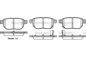 Woking Σετ τακάκια, Δισκόφρενα - P13863.02