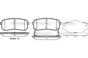 Woking Σετ τακάκια, Δισκόφρενα - P13883.02