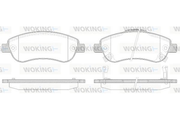 Woking Σετ τακάκια, Δισκόφρενα - P13893.02