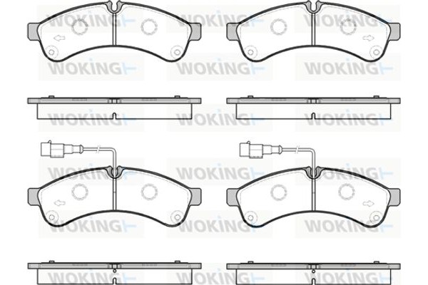 Woking Σετ τακάκια, Δισκόφρενα - P12393.00