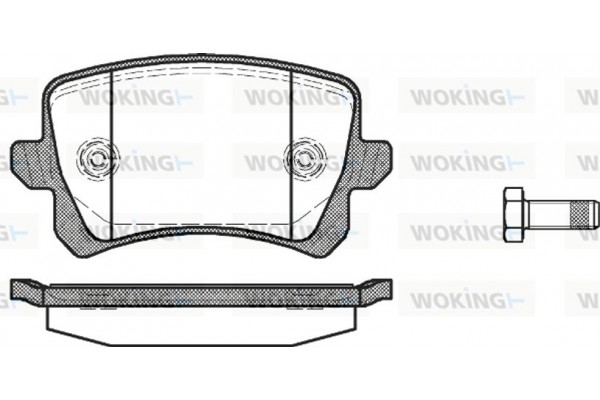 Woking Σετ τακάκια, Δισκόφρενα - P12423.00