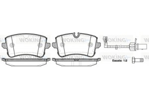 Woking Σετ τακάκια, Δισκόφρενα - P12433.10