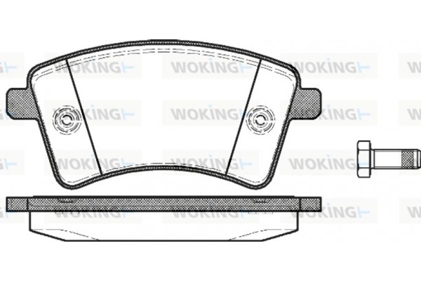 Woking Σετ τακάκια, Δισκόφρενα - P12513.00