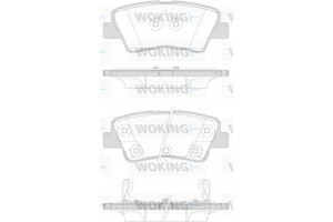 Woking Σετ τακάκια, Δισκόφρενα - P12623.42