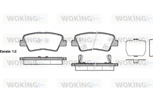 Woking Σετ τακάκια, Δισκόφρενα - P12623.02