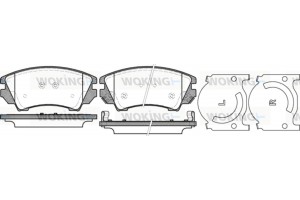 Woking Σετ τακάκια, Δισκόφρενα - P12753.12