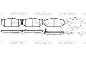 Woking Σετ τακάκια, Δισκόφρενα - P12813.11