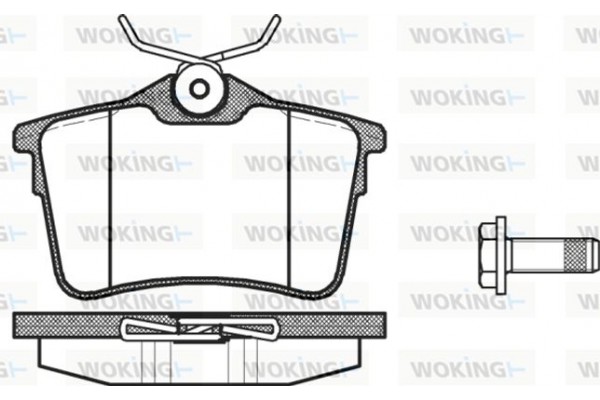 Woking Σετ τακάκια, Δισκόφρενα - P12823.00