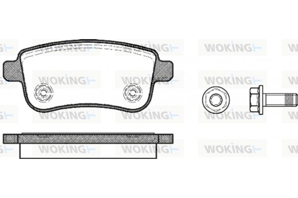 Woking Σετ τακάκια, Δισκόφρενα - P12873.00