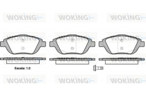 Woking Σετ τακάκια, Δισκόφρενα - P12923.00
