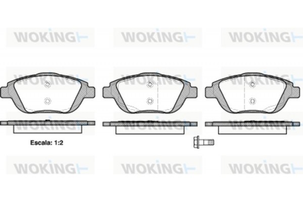 Woking Σετ τακάκια, Δισκόφρενα - P12923.00