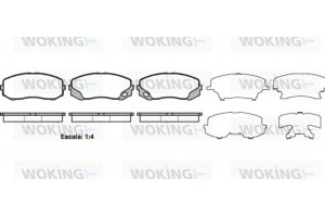 Woking Σετ τακάκια, Δισκόφρενα - P15053.00