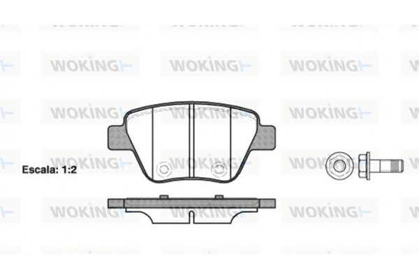 Woking Σετ τακάκια, Δισκόφρενα - P15203.00