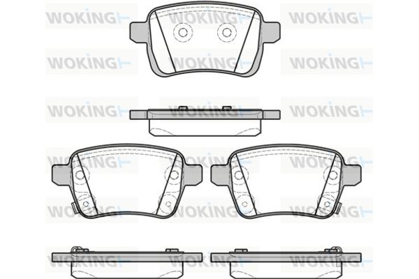 Woking Σετ τακάκια, Δισκόφρενα - P15503.22