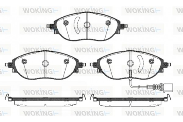 Woking Σετ τακάκια, Δισκόφρενα - P15703.01