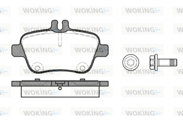 Woking Σετ τακάκια, Δισκόφρενα - P15773.00