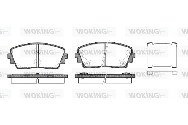 Woking Σετ τακάκια, Δισκόφρενα - P15813.02