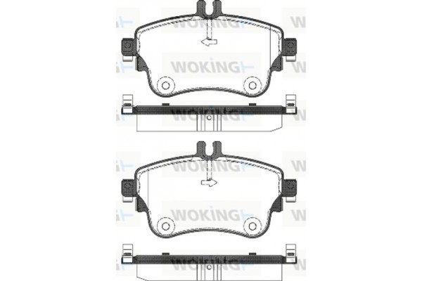 Woking Σετ τακάκια, Δισκόφρενα - P15873.08