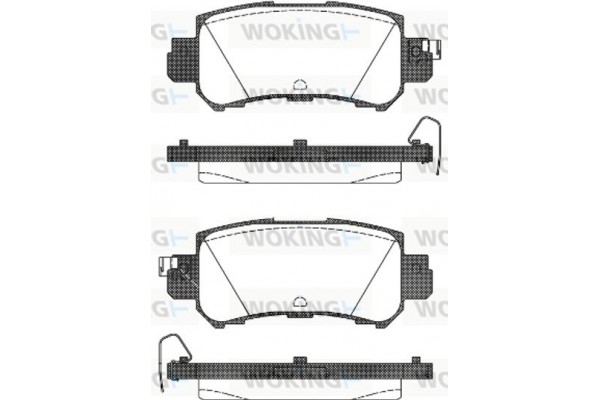 Woking Σετ τακάκια, Δισκόφρενα - P14073.00