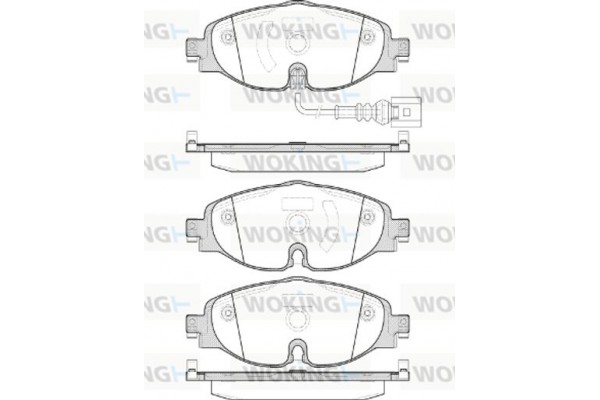 Woking Σετ τακάκια, Δισκόφρενα - P14153.01