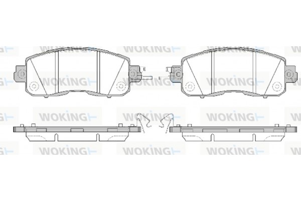 Woking Σετ τακάκια, Δισκόφρενα - P14173.04