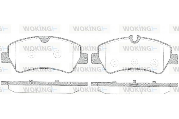 Woking Σετ τακάκια, Δισκόφρενα - P14213.00