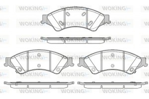 Woking Σετ τακάκια, Δισκόφρενα - P14243.02