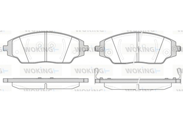 Woking Σετ τακάκια, Δισκόφρενα - P14373.02