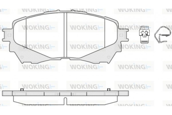 Woking Σετ τακάκια, Δισκόφρενα - P14383.04