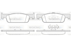 Woking Σετ τακάκια, Δισκόφρενα - P14403.00