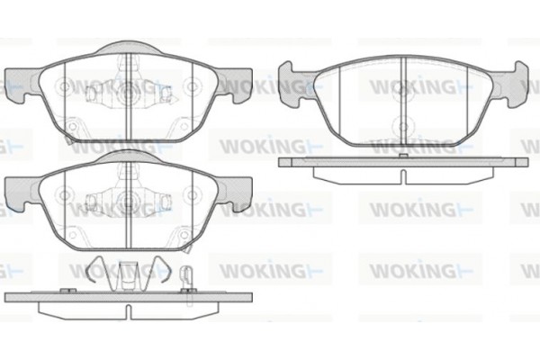 Woking Σετ τακάκια, Δισκόφρενα - P14523.02