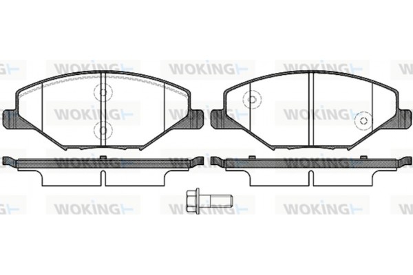 Woking Σετ τακάκια, Δισκόφρενα - P14533.00