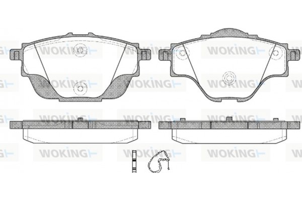 Woking Σετ τακάκια, Δισκόφρενα - P14573.00