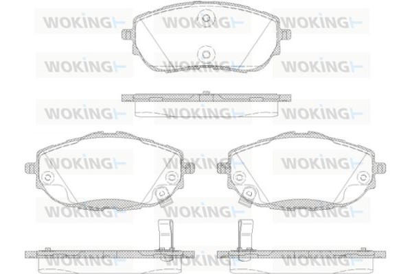 Woking Σετ τακάκια, Δισκόφρενα - P14613.02