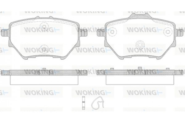 Woking Σετ τακάκια, Δισκόφρενα - P14623.00