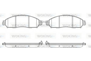 Woking Σετ τακάκια, Δισκόφρενα - P17123.04