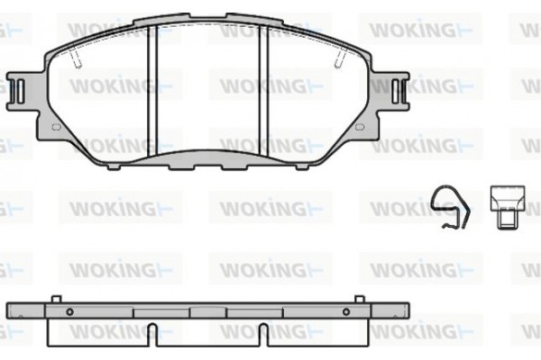 Woking Σετ τακάκια, Δισκόφρενα - P17713.04