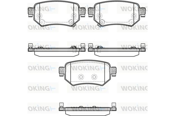 Woking Σετ τακάκια, Δισκόφρενα - P17823.02