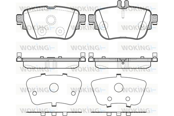 Woking Σετ τακάκια, Δισκόφρενα - P17993.00