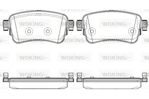 Woking Σετ τακάκια, Δισκόφρενα - P16203.00