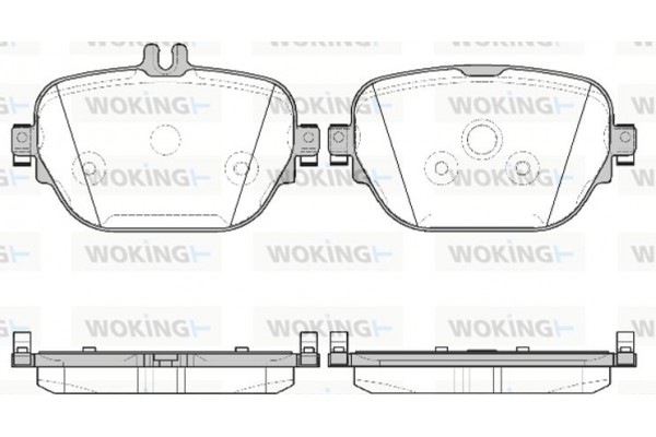 Woking Σετ τακάκια, Δισκόφρενα - P16253.08