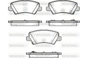 Woking Σετ τακάκια, Δισκόφρενα - P19043.02