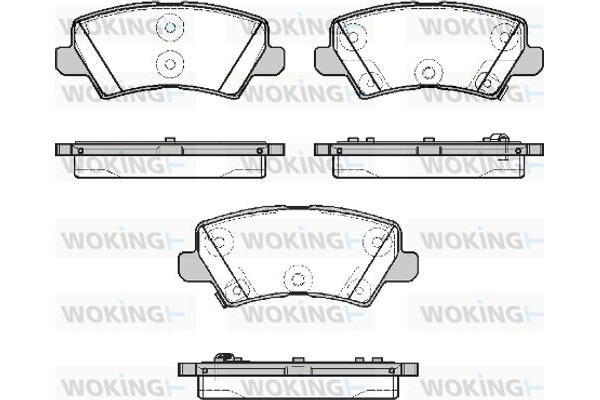 Woking Σετ τακάκια, Δισκόφρενα - P19043.02