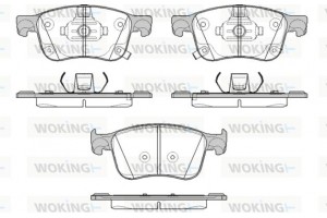 Woking Σετ τακάκια, Δισκόφρενα - P19083.12