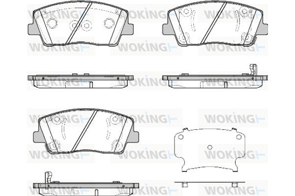 Woking Σετ τακάκια, Δισκόφρενα - P19123.02