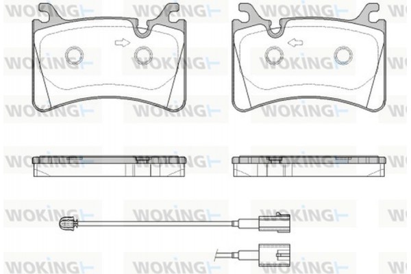 Woking Σετ τακάκια, Δισκόφρενα - P19173.02