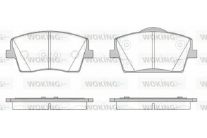 Woking Σετ τακάκια, Δισκόφρενα - P19233.00