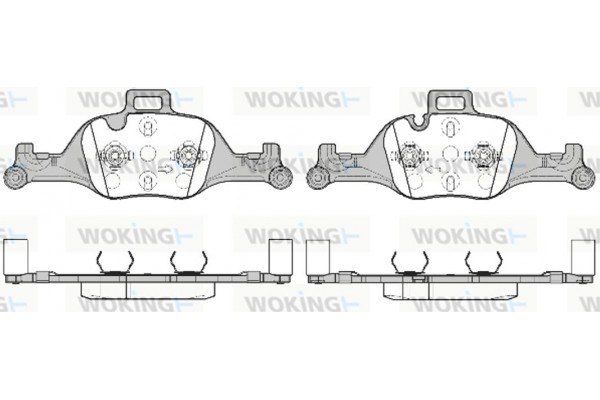 Woking Σετ τακάκια, Δισκόφρενα - P16403.00
