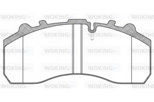 Woking Σετ τακάκια, Δισκόφρενα - Jsa 7373.10